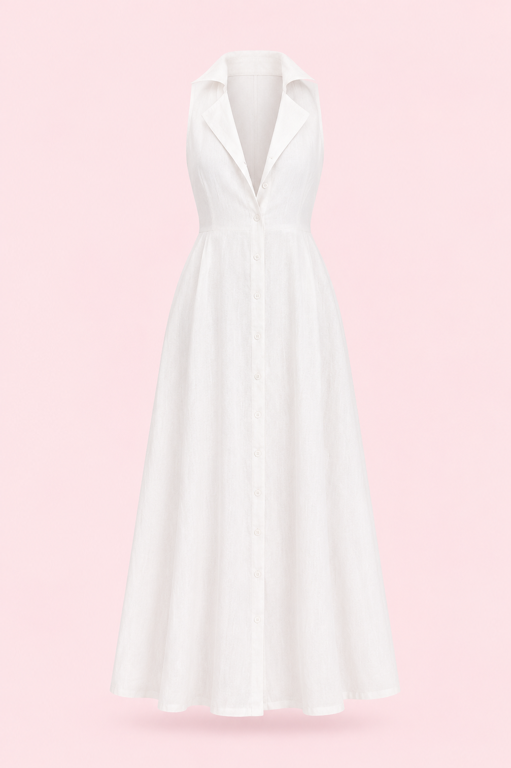 Robe Longue en Lin à Fines Bretelles – Esprit Estival Naturel
