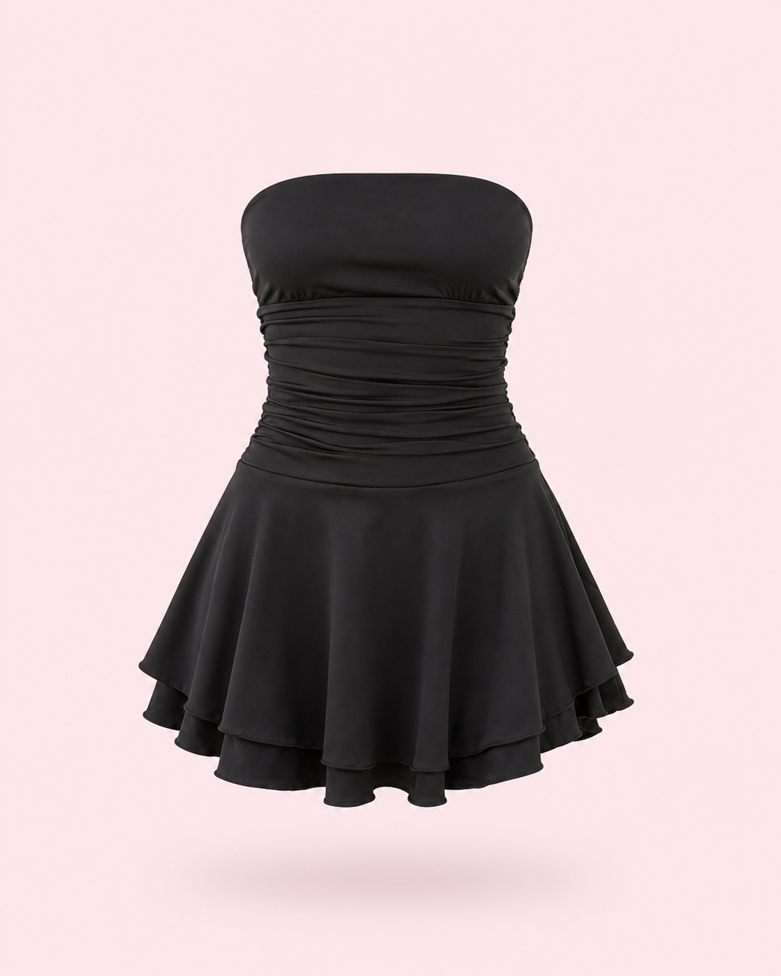 Robe Bustier Moulante Froncée – Courte et Glamour